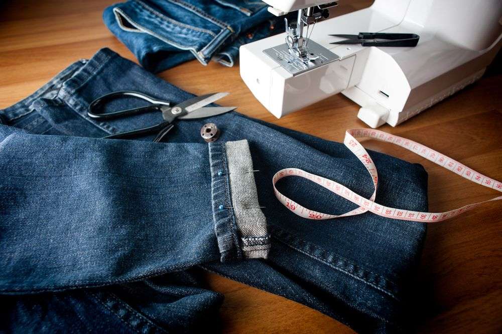 customizar bainha de calça jeans